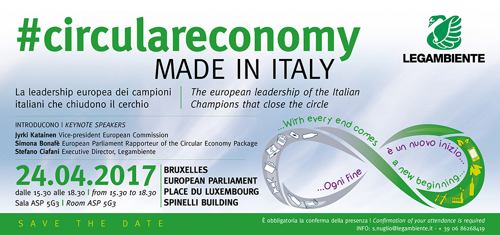 Cartesar tra i campioni italiani dell'economia circolare a Bruxelles